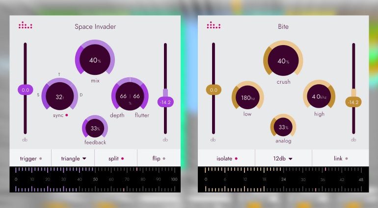 Denise veröffentlicht Bite und Space Invader Plug-ins