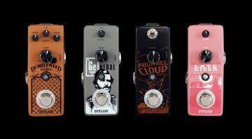 Vier neue Mini-Pedale von Outlaw Effects.