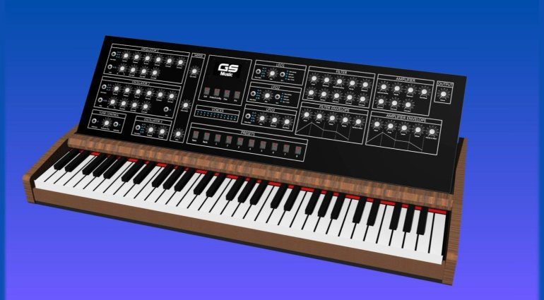 gs-music polyphonic synthesizer