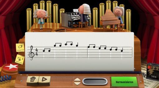 Komponieren wie Johann Sebastian Bach als Google Doodle