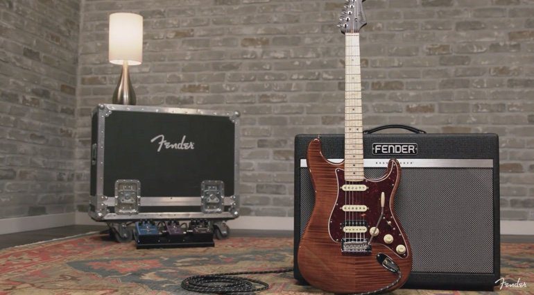 Fender Flame Maple Top Stratocaster Front Komplett