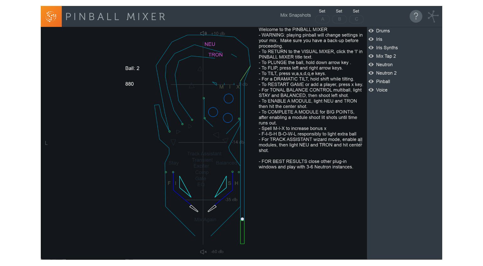 iZotope Neutron 2 Pinball Game