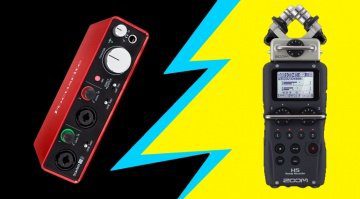 Audiointerface focusrite scarlett 2i2 vs mobilder recorder zoom h5