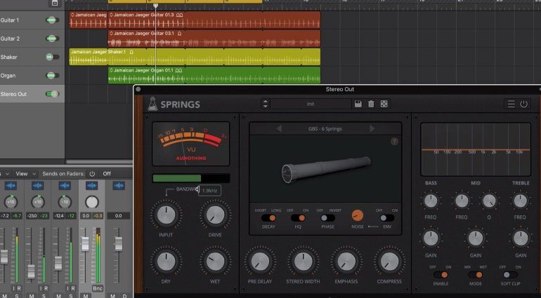 Audiothing Springs - mehr als eine Hand voll Spring Reverbs in einem Plug-in