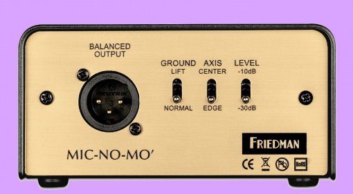 Friedman Amplification Mic No Mo DI Box Box Emulation