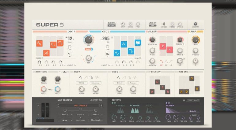 Native Instruments Super 8 - ein neuer virtuell analoger Synthesizer für Reaktor 6