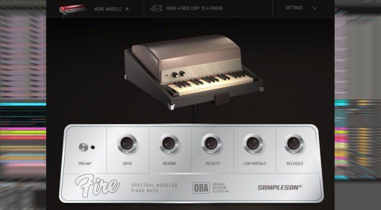 Freeware: Sampleson Fire - schnappt euch für kurze Zeit das Rhodes Piano Bass Plug-in kostenlos!