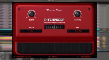 Freeware: Agean Pitchproof - kostenloses Echtzeit Pitchshifting Plug-in