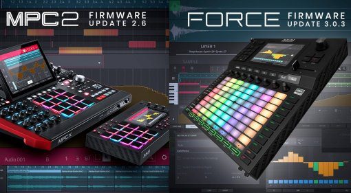 AKAI MPCX 2.6 und Force 3.03 Firmware Updates sind da