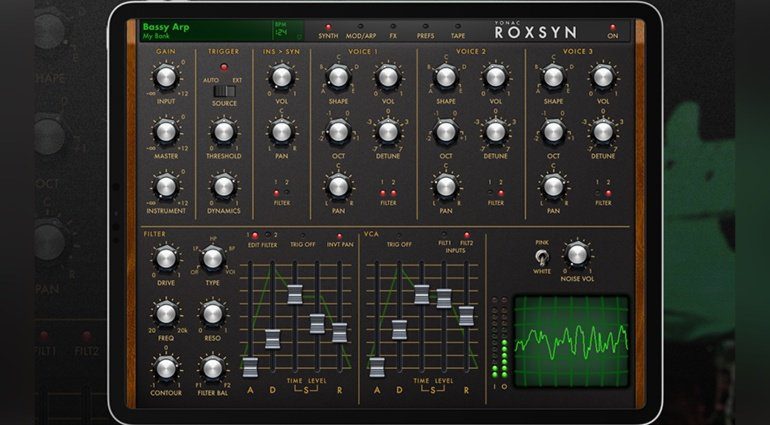 Yonac Roxsyn Guitar Synthesizer - eine virtuelle Gitarre für das iPad