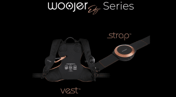 Woojer Edge Series Vest Bassrucksack und Strap Bassgürtel