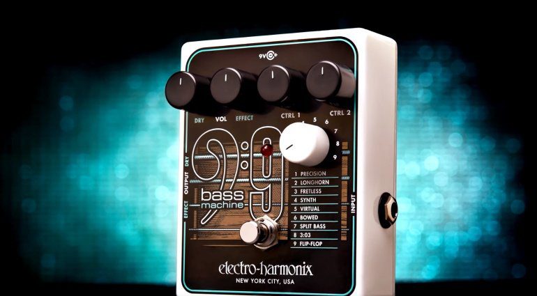 Electro Harmonix EHX Bass9 Bass Machine Effekt Pedal Front