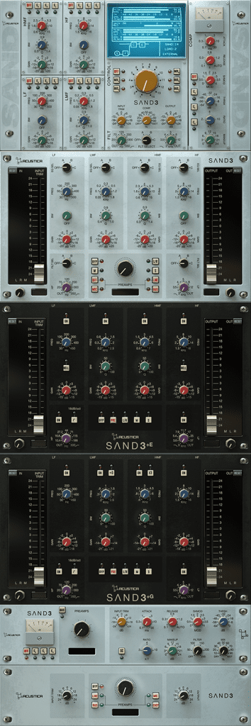 Acustica Audio Sand3 - SSL Konsolen Emulation mit zwei neuen EQs