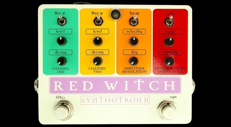 Red Witch Synthotron II analogue guitar synthesiser-pedal fx front