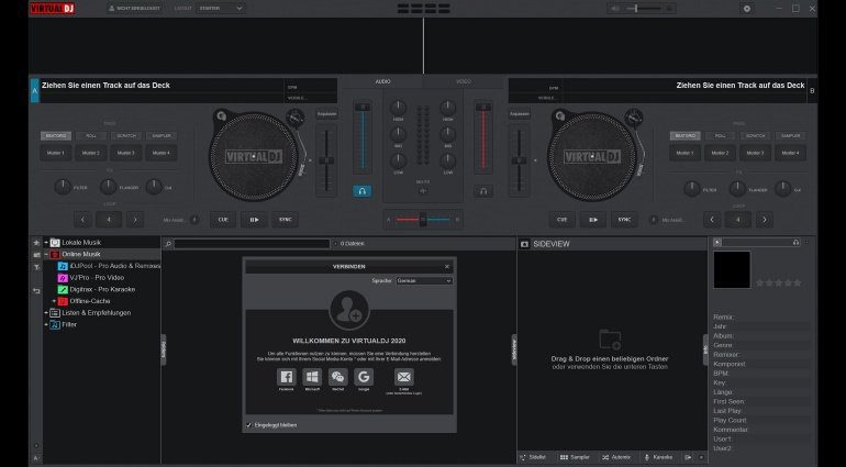 VirtualDJ 2020: Neues GUI + Event Scheduler + Beatport