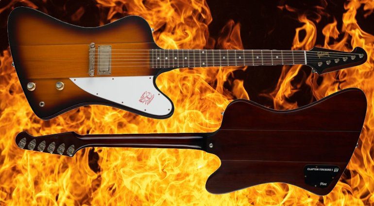 Gibson Firebird Rechte Trademark Front Back Fire