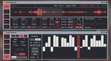 Amazing Noises Grain Scanner: zehnstimmiger Granular Synthesizer für Max for Live