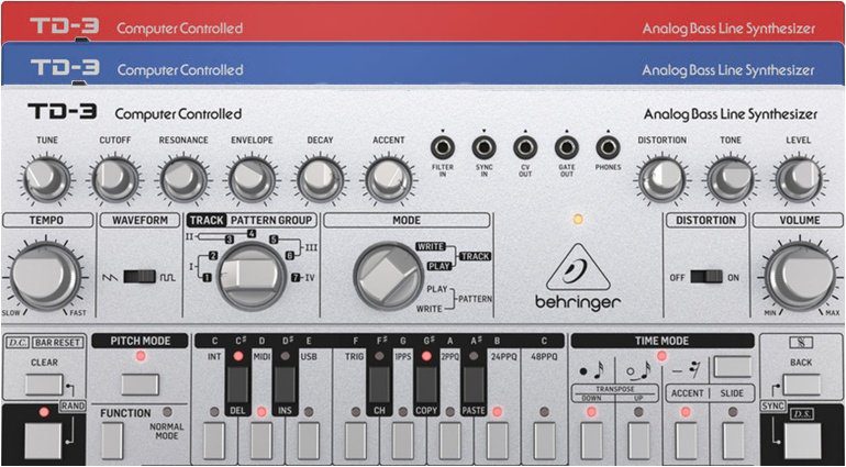 Behringer TD-3 in allen Farben!
