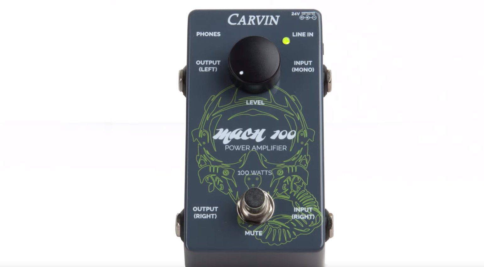 Carvin Audio Mach100 Pedal Endstufe Front Freigestellt