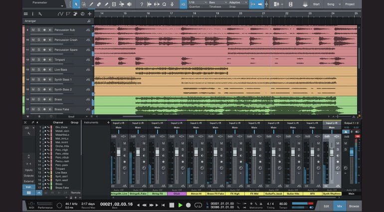 PreSonus Studio One mit Stems von Mix the Music