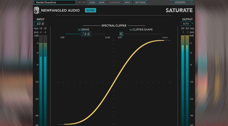 Newfangled Audio Saturate: das psychoakustische Overdrive aus Elevate als Plug-in