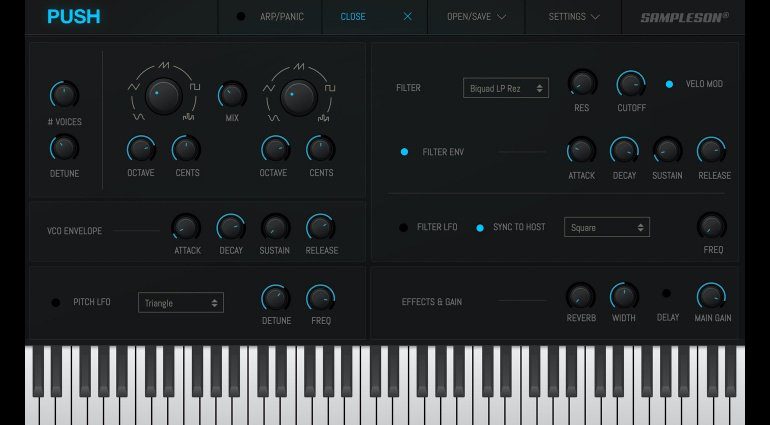 Sampleson verschenkt One-knob Push Synthesizer!