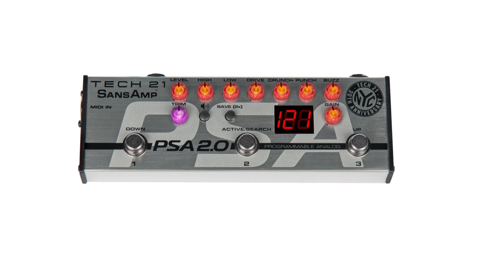 Tech21 Sansamp PSA 2.0 Effekt Pedal Front