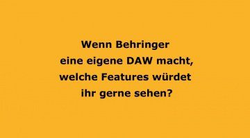 Plant Behringer jetzt etwa noch eine eigene DAW?