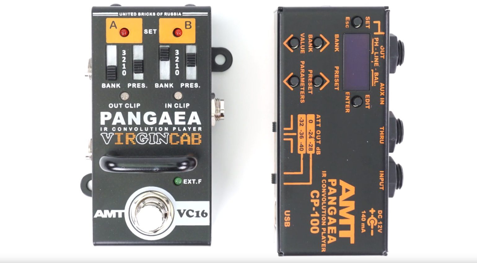 AMT Pangaea VC16 Virgin Cab IR Loader Effekt Pedal Vergleich CP-100