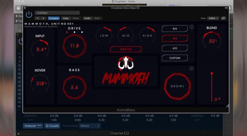 Aurora DSP Mammoth: DAS Bass Plug-in jetzt günstiger auf Kickstarter!