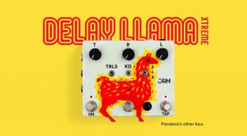 Delay Llama Xtreme Pedal Effekt Front