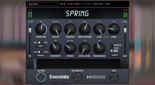 Eventide Spring: alle populäre Spring Reverbs in einem Plug-in