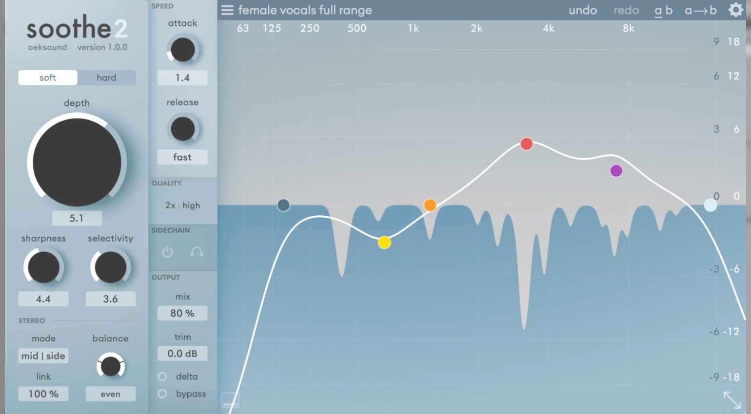 Oeksound Soothe2: automatisches Dynamic-EQ Plug-in bekommt ein großes Update