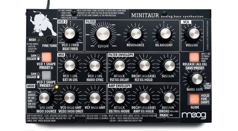 Oversynth Overlays für Moog Minitaur und Sirin