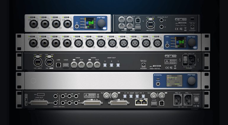 RME 12Mic, M-1610 Pro, AVB-Tool, ADI-2 Pro FS R Black Edition