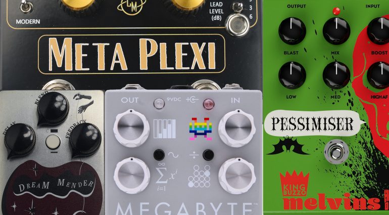 4 Boutique Pedale Teaser Pessimiser Megabyte Dream MEnder Meta Plexi