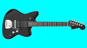 Fender Mod SHop Black Jazzmaster Front