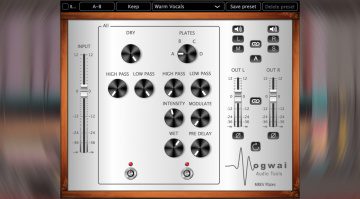 Mogwai Audiotools MREV-Plates: vier Reverbs in einem Plug-in für 14 Euro