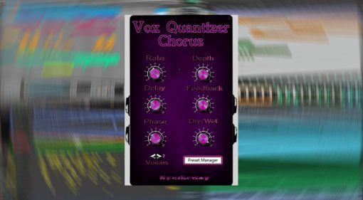 Syntheway Vox Quantizer: vielseitiger vierstimmiger stereo Chorus Effekt als Plug-in