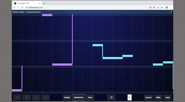 TD-3 Pattern Tool Editor