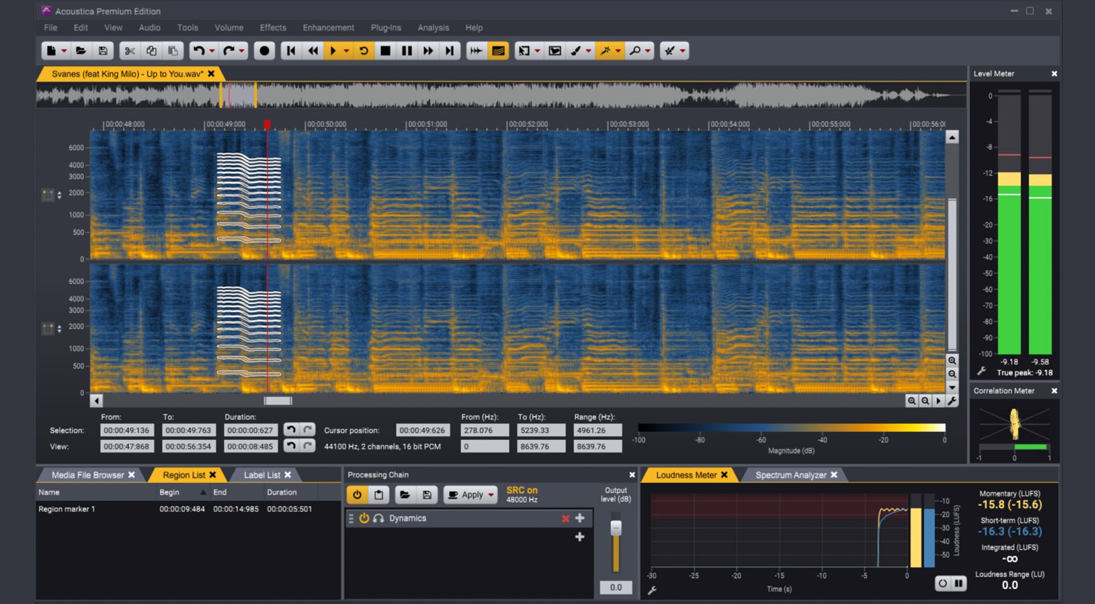 Acon Digital Acoustica 7.2 Spectral Editor