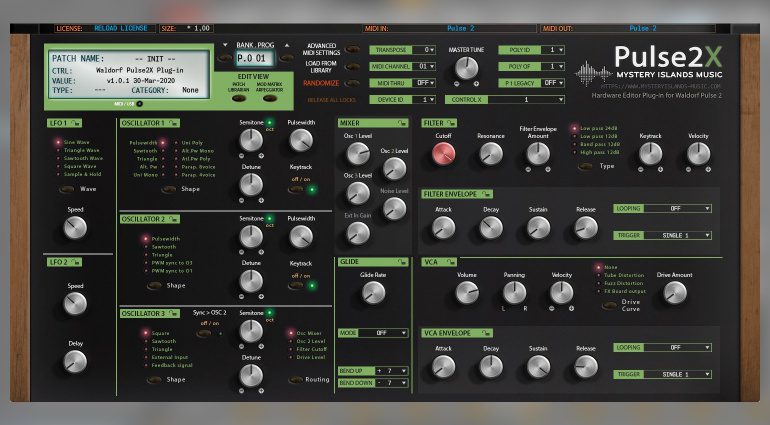 Mystery Islands Music Waldorf Pulse 2 Editor