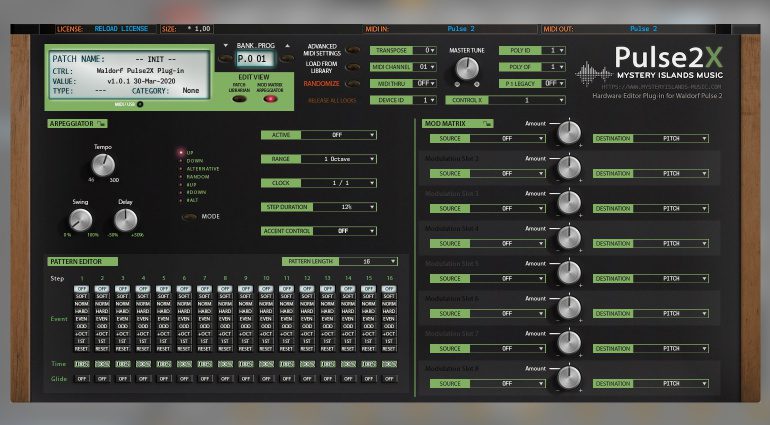 Mystery Islands Music Waldorf Pulse 2 Editor