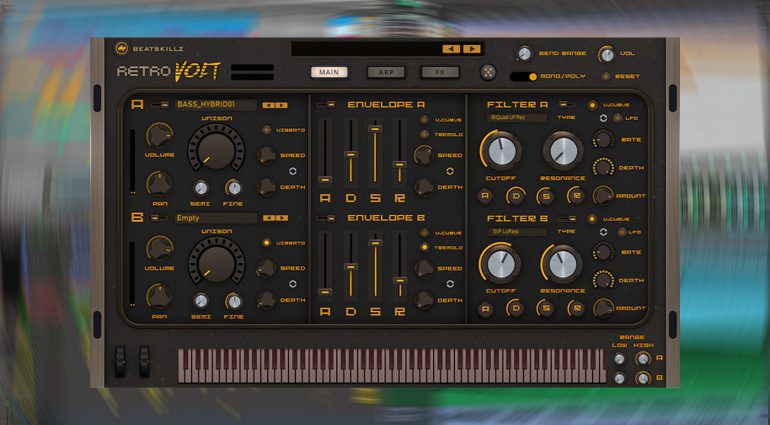 Beatskillz Retrovolt: Synthesizer trifft Sampler Plug-in-Instrument