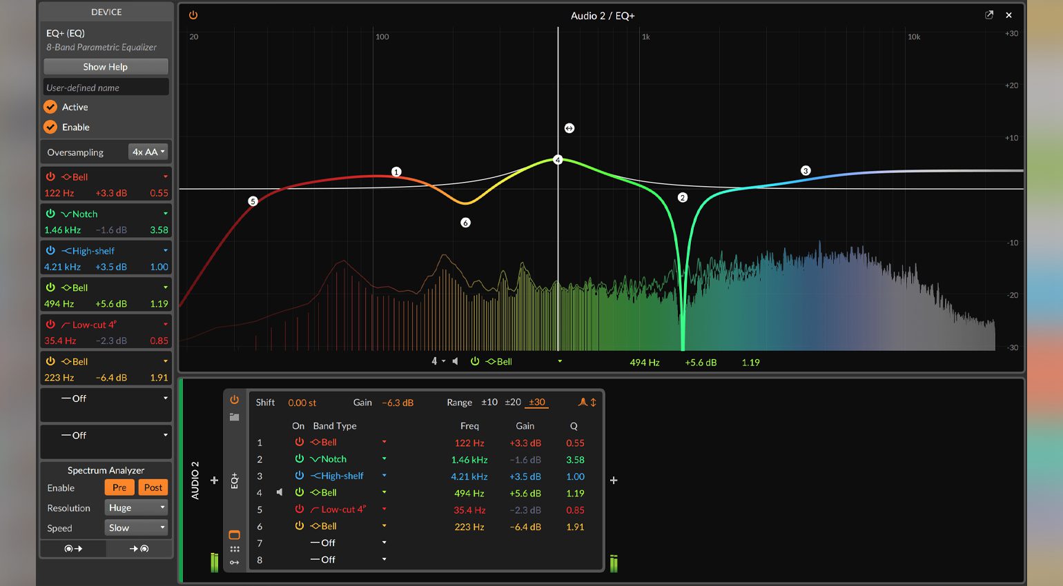 Bitwig Studio 3.2 EQ+