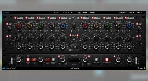 Plugin Alliance veröffentlicht den AMEK EQ 200 Mastering Equalizer