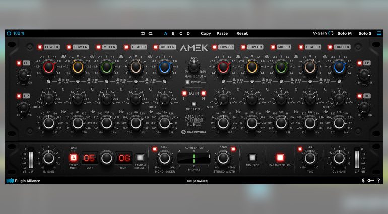 Plugin Alliance veröffentlicht den AMEK EQ 200 Mastering Equalizer