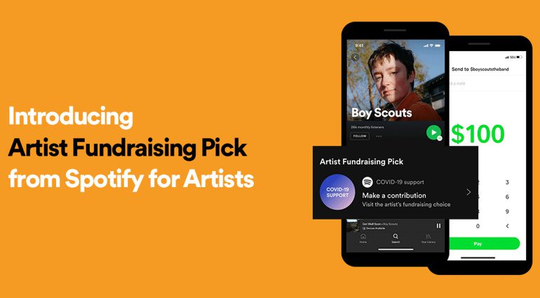 Artist Fundraising Pick: Jetzt könnt ihr die Künstler bei Spotify unterstützen!