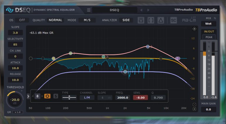 TBProAudio DSEQ: automatischer dynamischer Zwölfband Equalizer