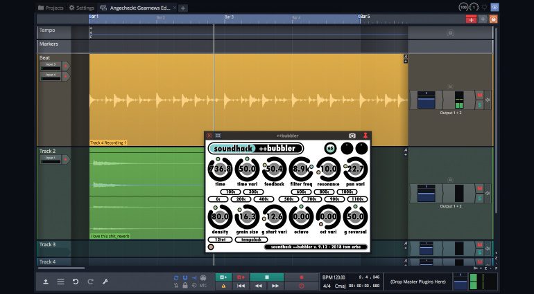 Tracktion Waveform 11 Free: Plug-in von Dritthersteller